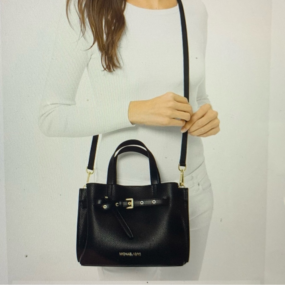 Michael kors Emilia Small Satchel - Black NWT - Picture 2 of 7